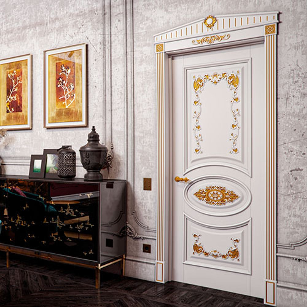 Двери в стиле ампир: роскошь имперской эпохи с золотыми акцентами
